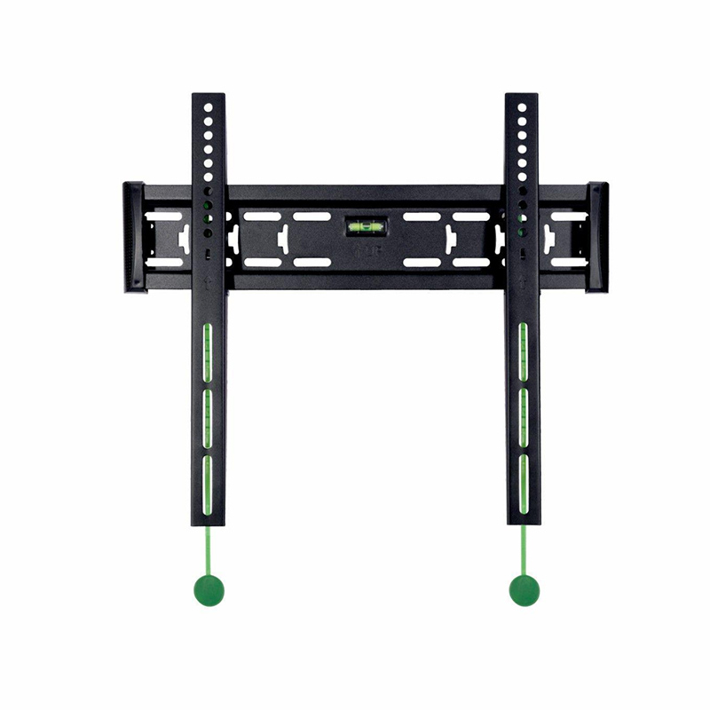 Feste TV-Halterung zur Wandmontage, für Fernseher von 32 bis 55 Zoll, 36,4 kg Traglast, fest montiert, Wasserwaage, schwarz